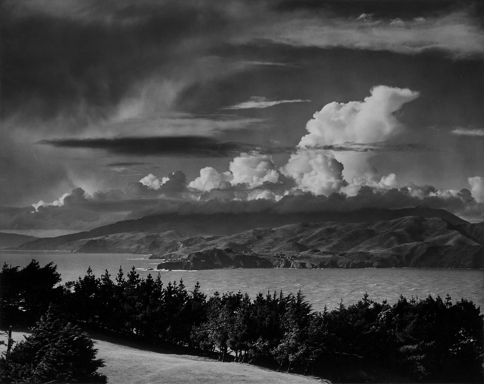 Ansel Adams Golden Gate Headlands from Lincoln Park San Francisco California