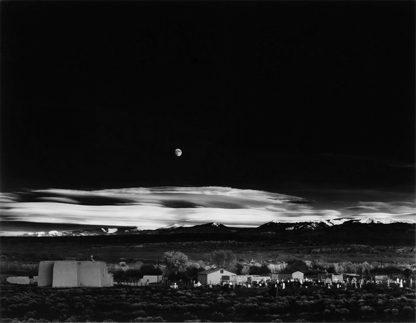 Ansel Adams Moonrise Hernandez New Mexico